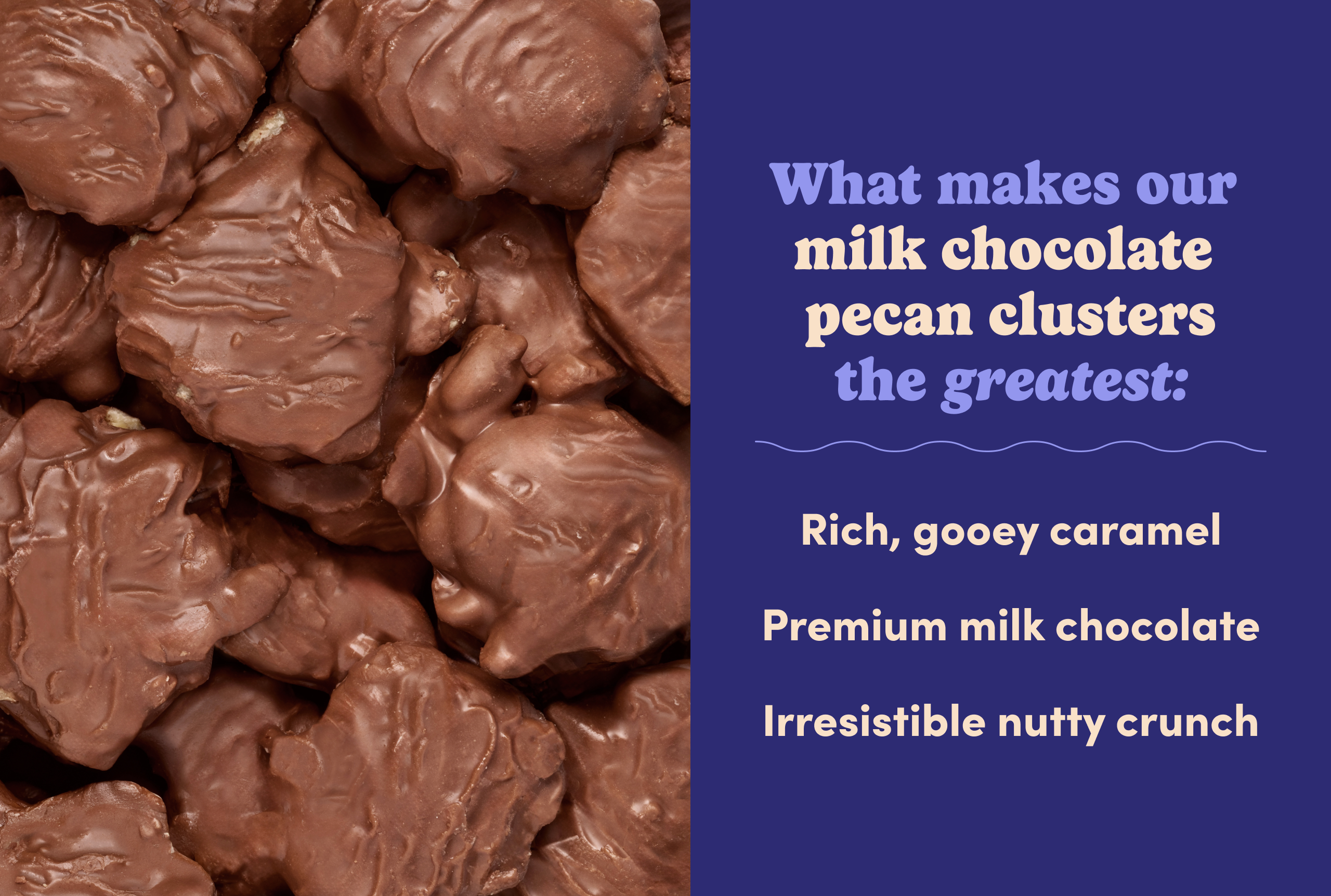 Milk Chocolate Pecan Clusters