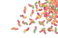 Naturally Colored Sour Tiny Gummy Worms
